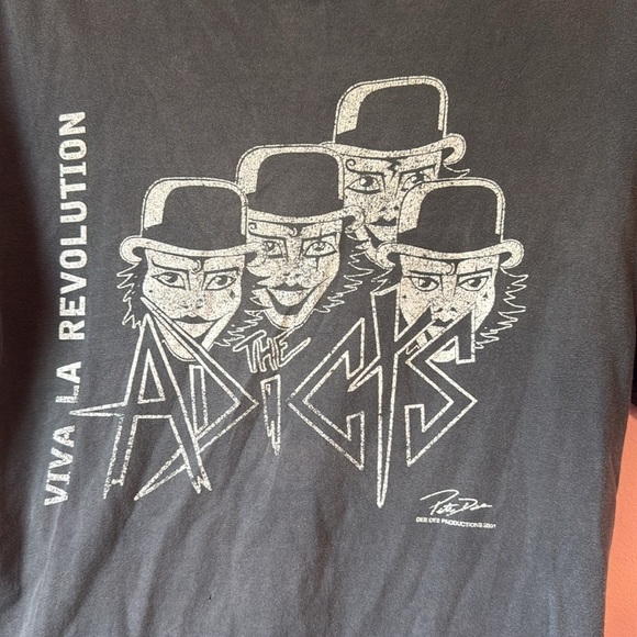 Vintage 2001 the addicts viva La revaluation band t shirt well worn size medium - Picture 5 of 7